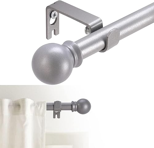 GXOACKJ Barras de cortina para ventanas de 66 a 120 pulgadas, juego de barras de cortina decorativas de 58 pulgadas, barra de cortina de metal