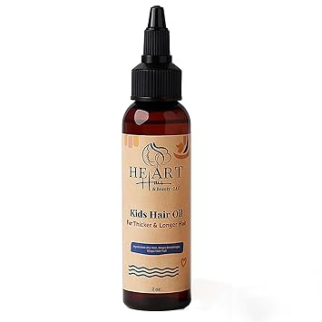 Essential Hair Growth Oil for Kids - Hair Growth Products | Nourishing Blend with Organic Sunflower, Black Castor & Bergamot Hair Oil Kids | Strengthens, Moisturizes | Promotes Healthy Scalp - 1oz