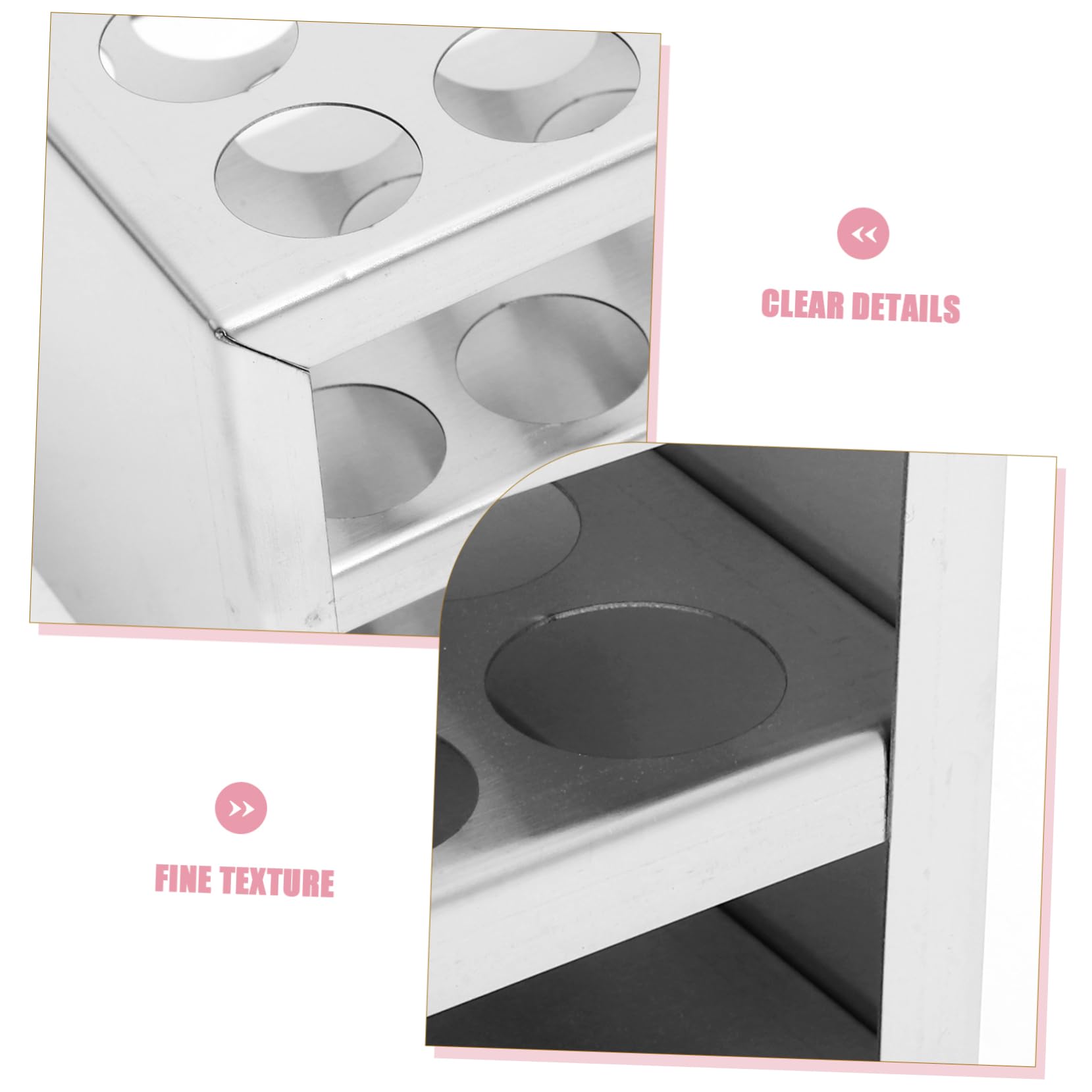 4piezas Soporte Para Tubos De De Gradilla De Inoxidable Para Organizador Estable y Resistente Para Tubos Para Experimentos Científicos