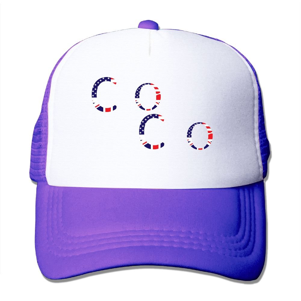 ACFUNEJRQ USA Flag Logo C Summer Large Foam Mesh Hat Mesh Eye Adjustable Rear Hat-9 Colors