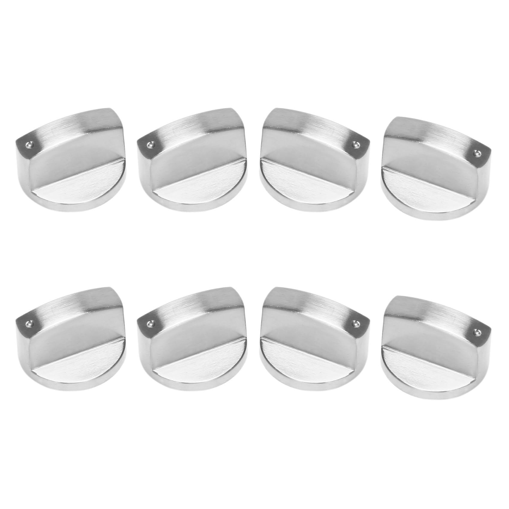 Jnchdghwa Chrome 8 Pieces Knob Stove Gas Cooker Knobs Metal Gas Cooker Knob Gas Cooker Control Metal Stove Knobs For The Kitchen 6Mm