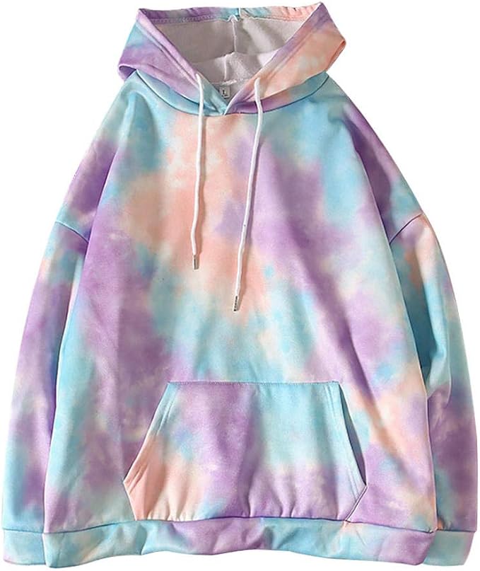 Felpa Hoodie Maglione Moda Donna Casual Manica Lunga Tie-Dye Stampa Felpe  Sfumate da Donna Top Eleganti Felpe Calde Personalizzate : Amazon.it:  Abbigliamento
