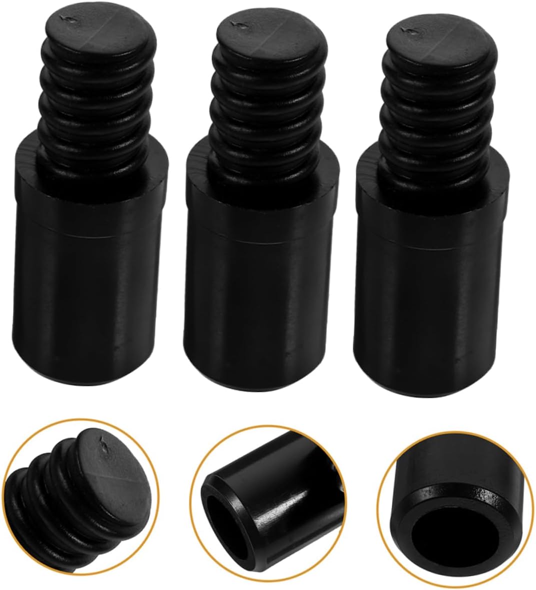 PRETYZOOM 15pcs Replacement Handle Adapter Threaded Tip for Extension Pole Easy Install Broom Connector