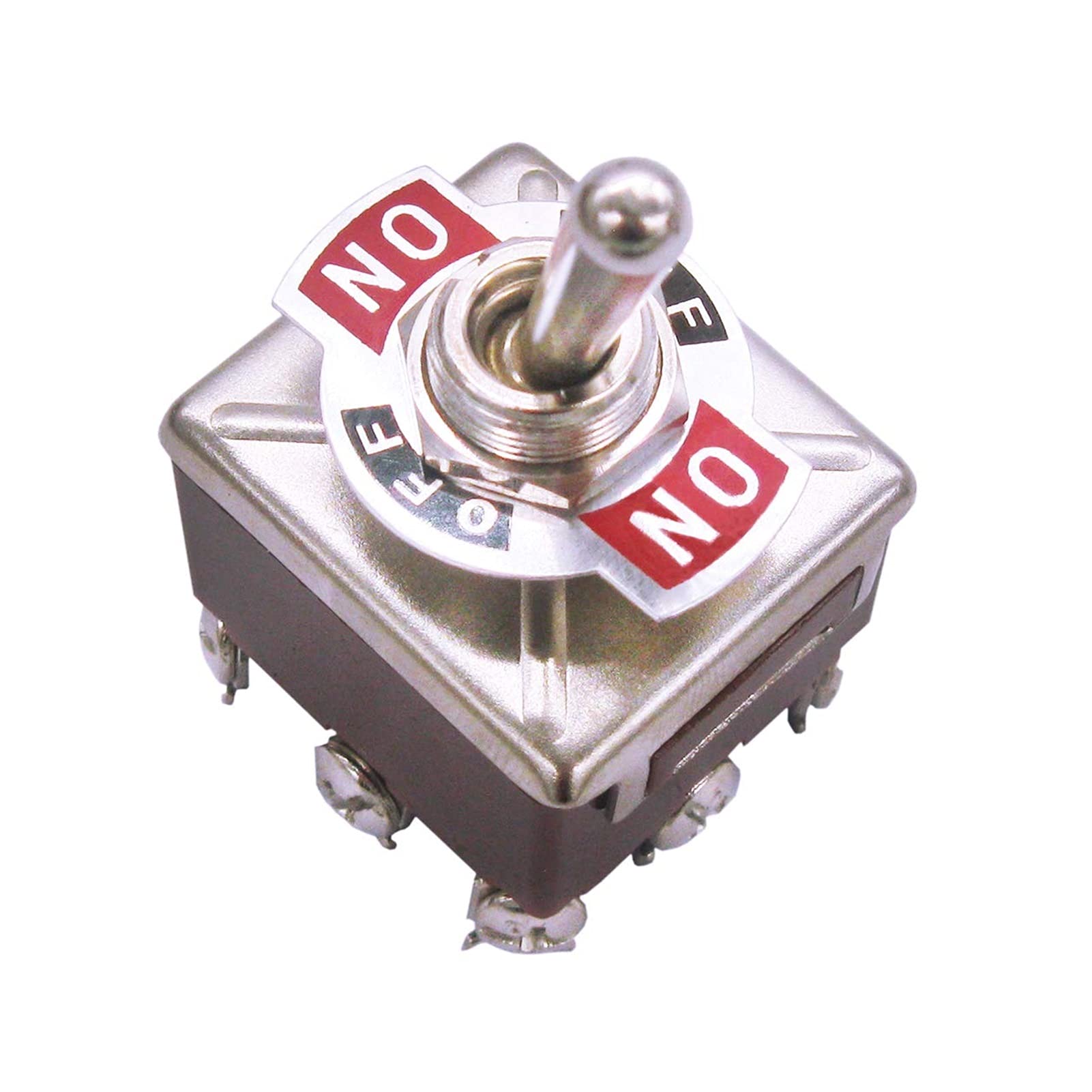 Interruptor basculante de Palanca Resistente con Bota 15A 250V 3 Posiciones 9 terminales interruptores de Palanca ON-Off-ON