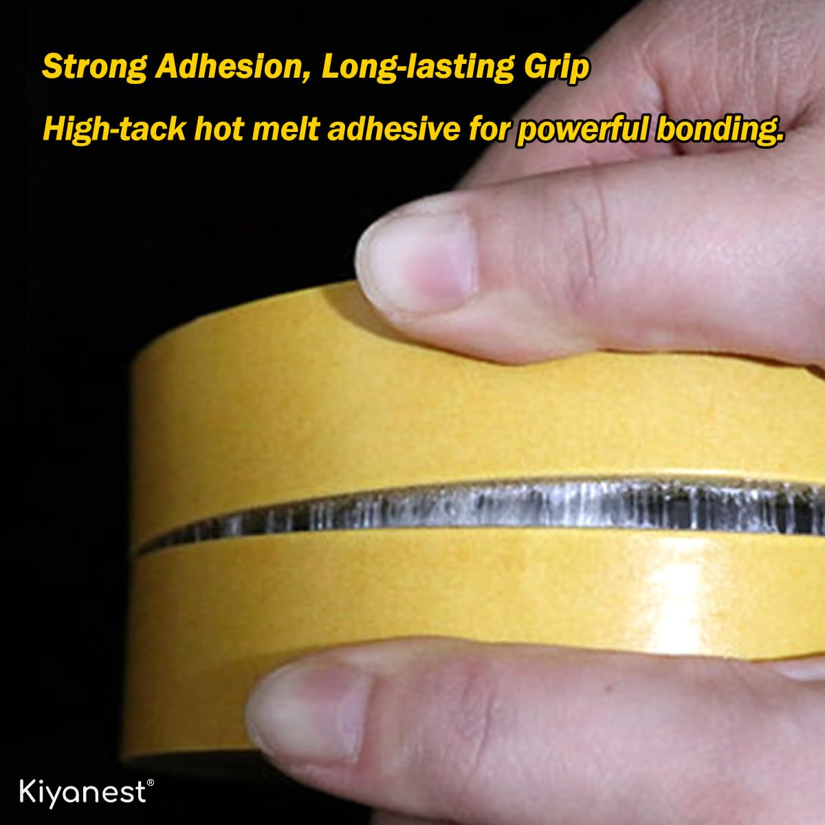 Kiyanest Double Sided Fabric Tape Heavy Duty Carpet Tape Curtain Hemming Tape Hemming Tape for Curtains Rug Tape for Hardwood Floors Laminate Tiles 30mm 20M - Image 3