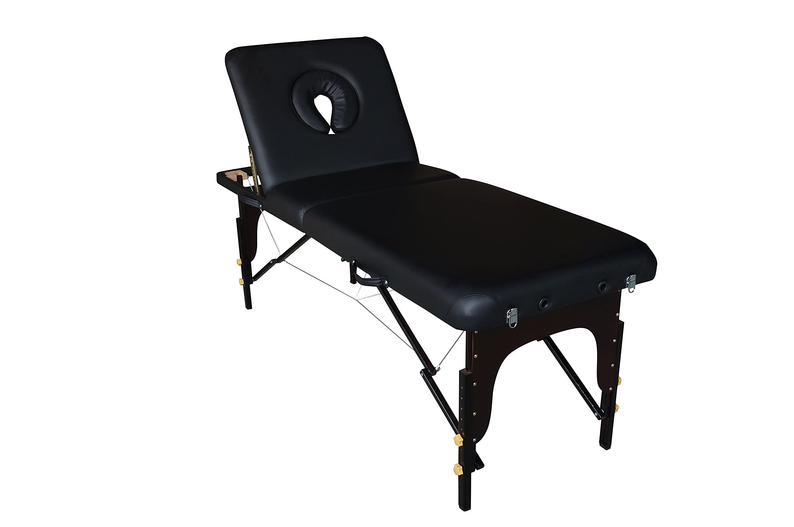 ZAR Lettino Robusto Pieghevole Massaggi Estetica Tattoo Nero