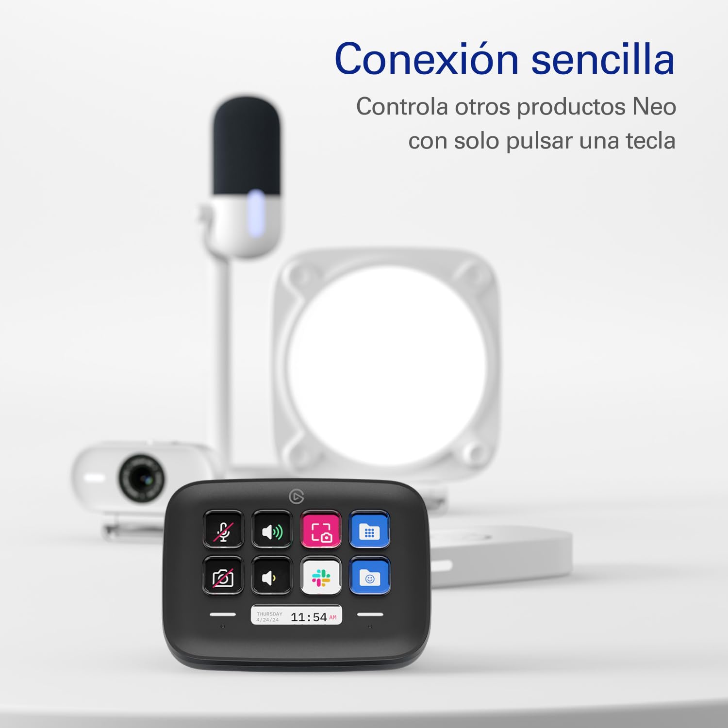Elgato Stream Deck Neo Negro, Controlador Compacto