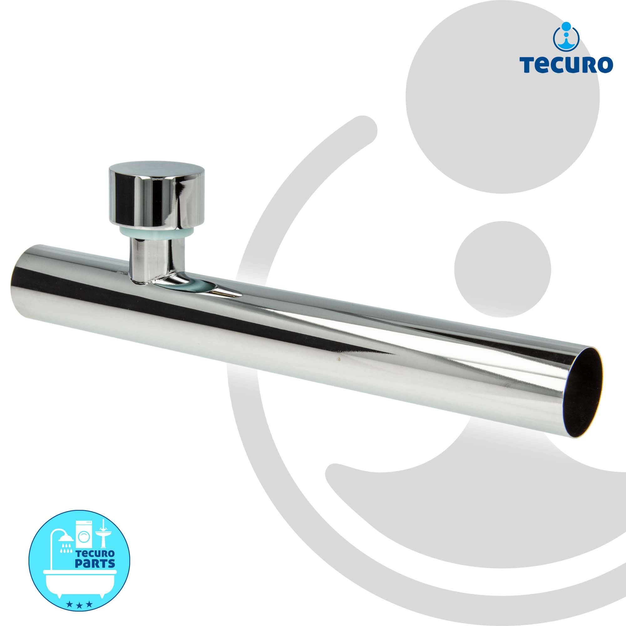 Tecuro 58727 Tubo Di Prolunga Per Sifone Lavello, Diametro 40 Mm, Lunghezza 200 Mm Accorciabile, Con Attacchi Per Elettrodomestici, Bianco - 3