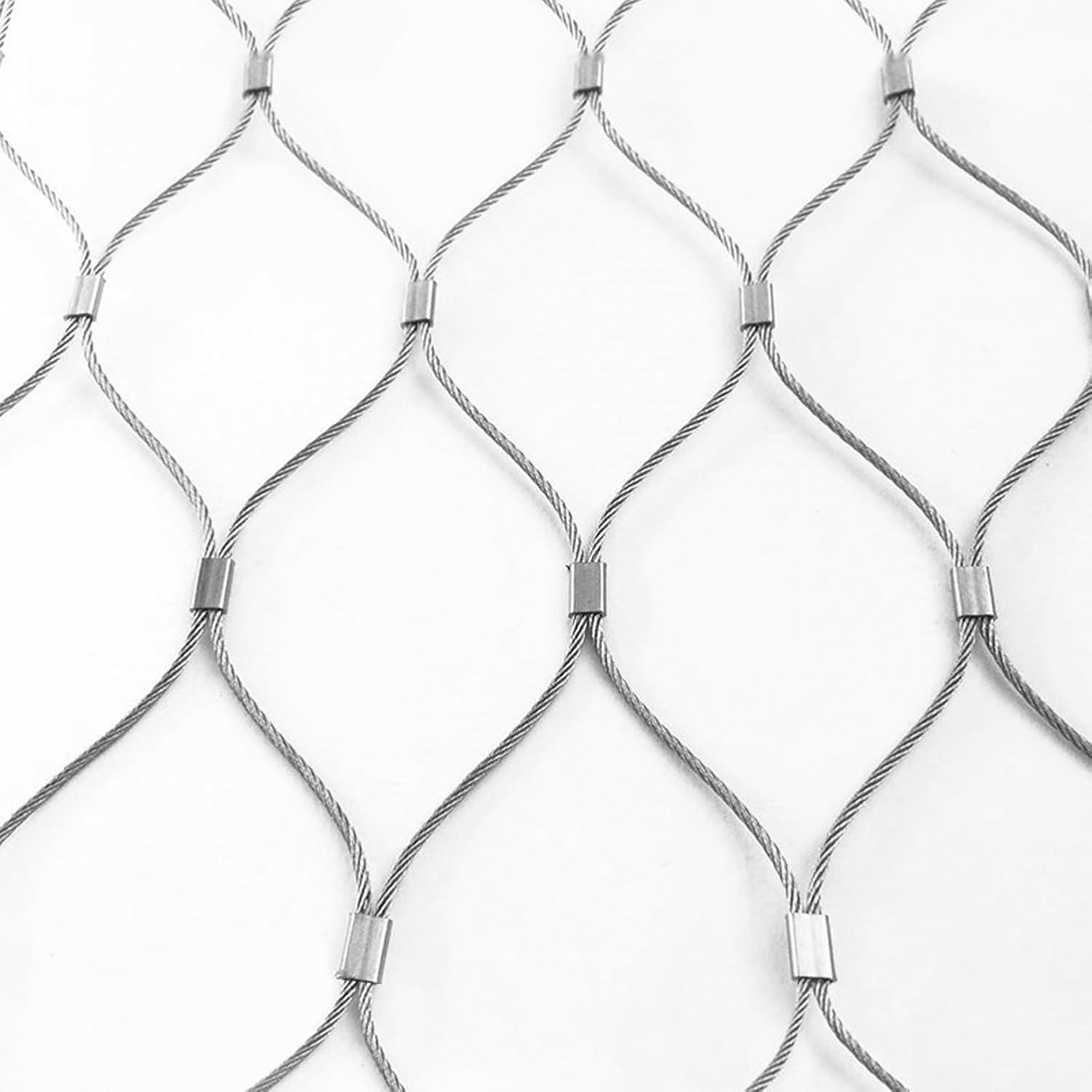 Stainless Steel Wire Rope Netting15cm Mesh for Outdoor Garden Fencing Plant Climbing Support Durable Multifunction Wire Mesh Netting for Garden Use