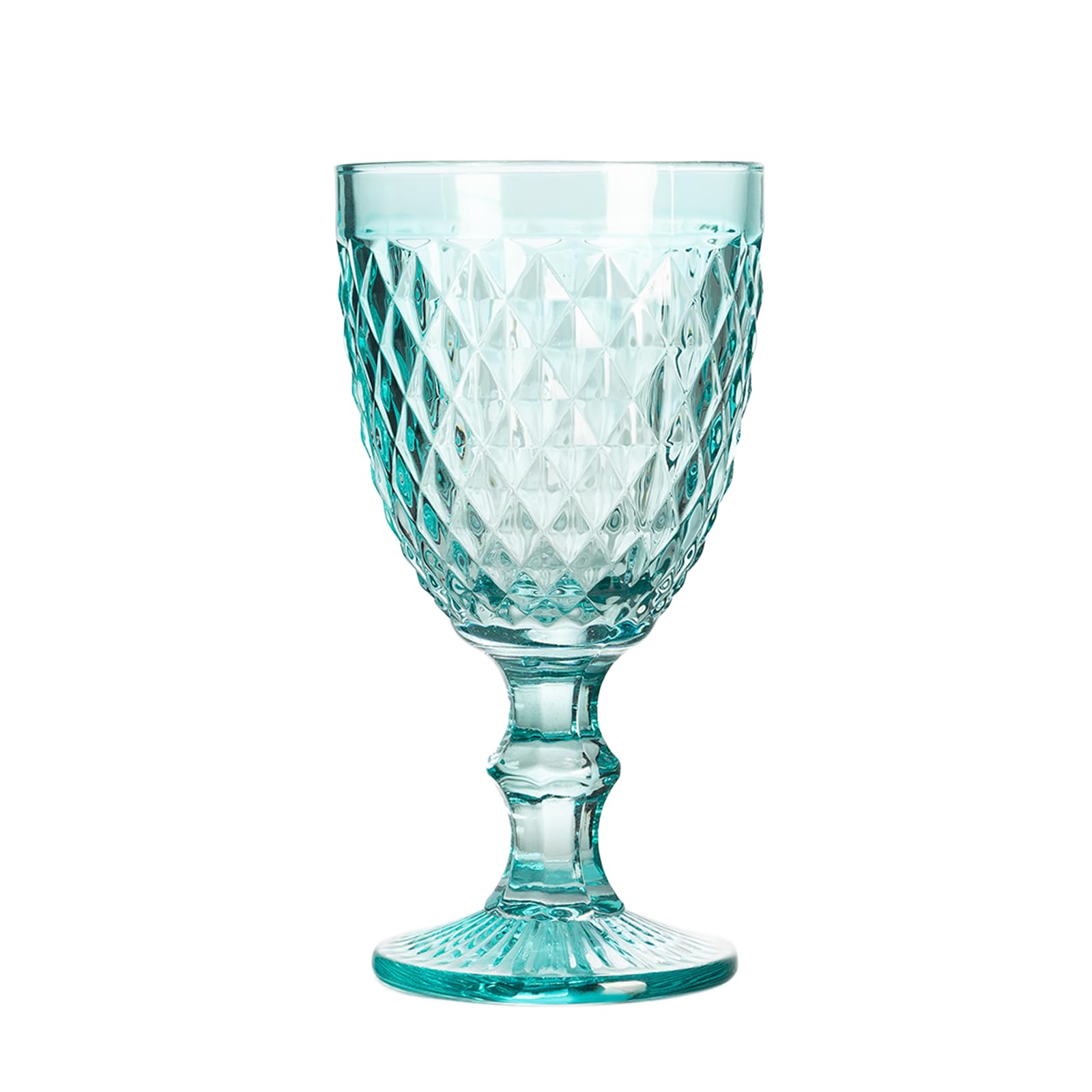 Juego De 48 Copas Azul Cielo. Copa Premium de Cristal Transparente para Fiesta, Boda o Bautizo Original y Resistente. Copa De Vino Personalizada para Cava o Gin Tonic.