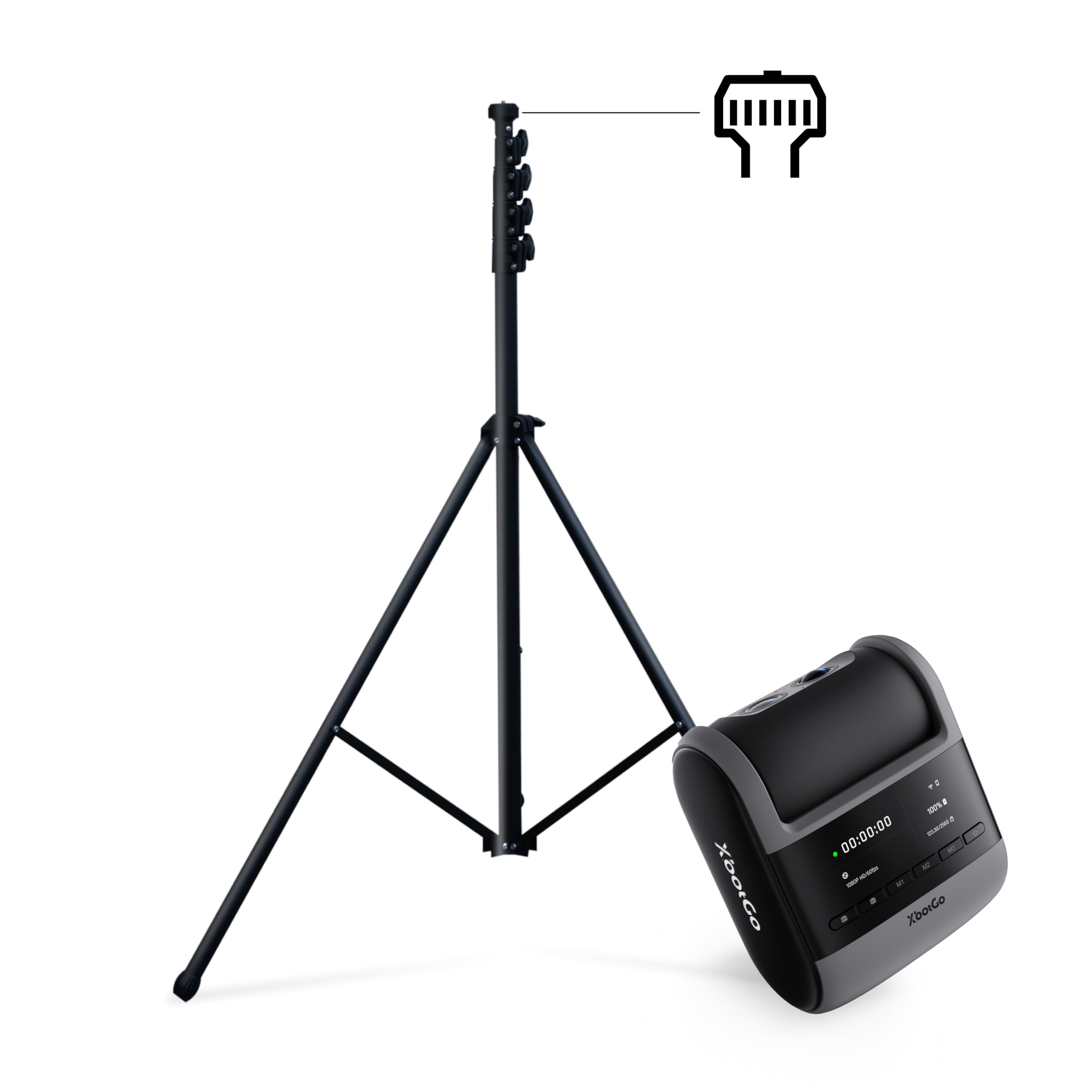XbotGo Falcon Kit: Videocamera Sportiva IA 4K Tutto-in-Uno con Treppiede T4