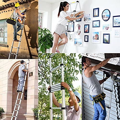 Telescoping Ladder 16.5FT Extension Ladder Telescopic Ladder Loft Attic