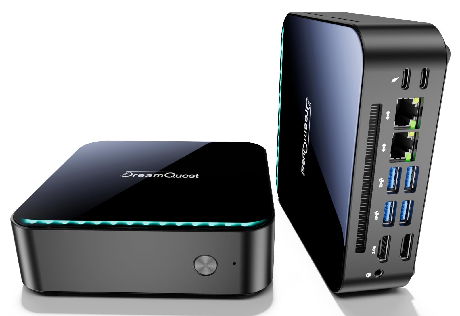 DreamQuest Mini PC Barebone N150 der 12. Generation (bis zu 3,4 GHz), Micro Desktop Computer ohne RAM/SSD, Unterstützt DDR4/NVMe SSD, Type-C, 4K HDMI, USB 3.2, WiFi 5, BT 5.0, Gigabit Ethernet