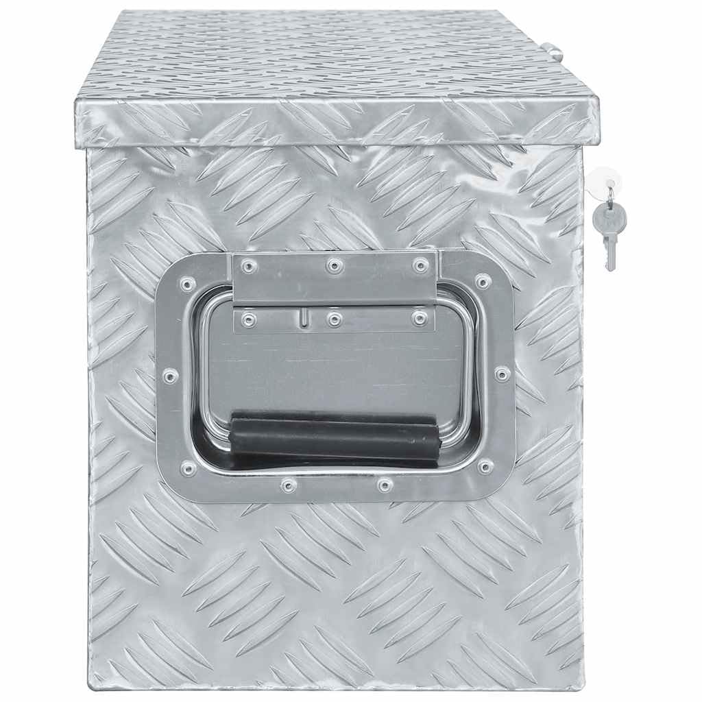 Genérico Caja de Aluminio 61,5x26,5x30 cm Plateada,Bricolaje,Accesorios de Bricolaje,Organización y Almacenamiento de Herramientas,Cajas de herramientas-142936
