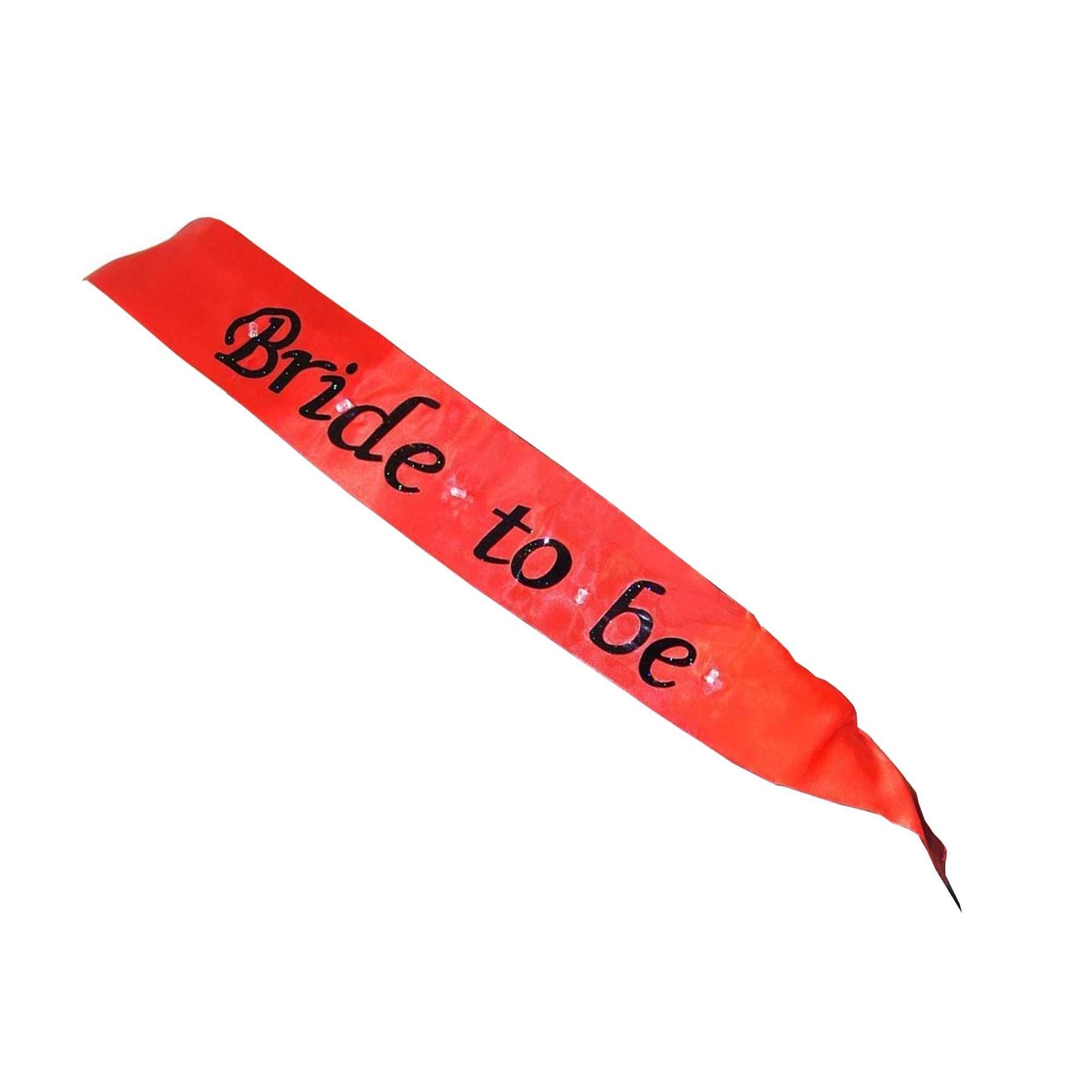 Shatchi Girls Red Sash Bride To Be Flashing Wedding Hen Party Night Out Bridal Shower Fancy Dress Accessory Decoration
