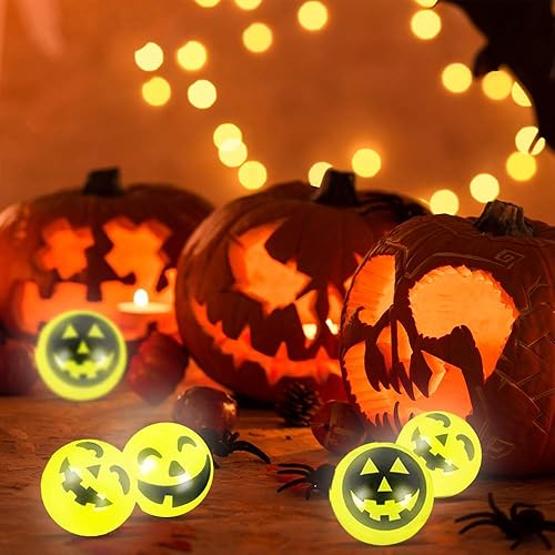 Miniatura 6 de ArtCreativity Pelotas rebotadoras que brillan en la oscuridad, paquete de 12, bolas de rebote de 1.75 pulgadas de alto para niños, suministros de