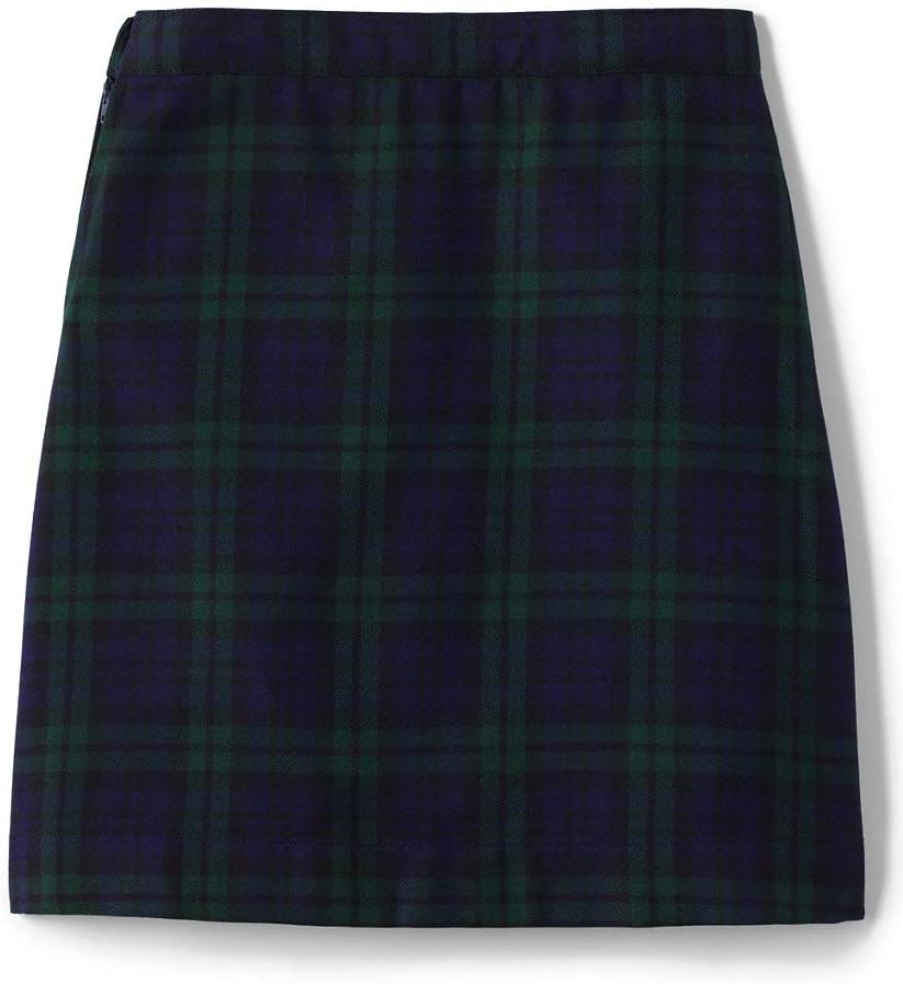 Lands' End School Uniform Girls Solid A-line Skirt Below the Knee