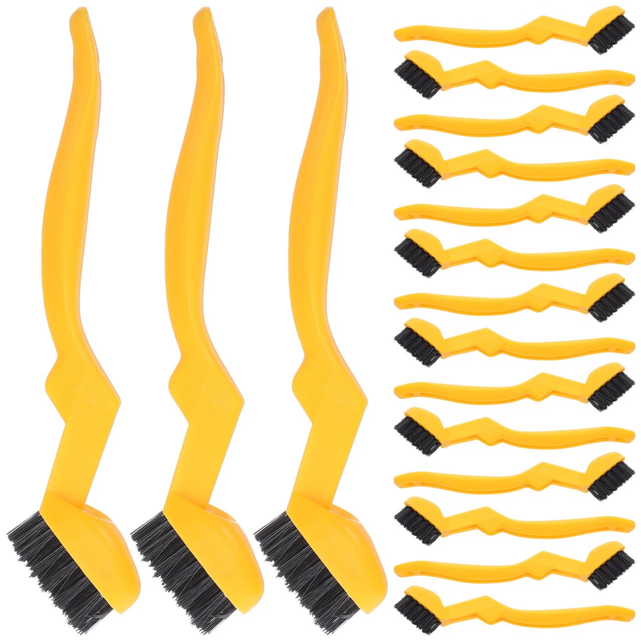 VICASKY Cepillo de Limpieza para Barbacoa y Cepillo de Limpieza de Ranuras 30 Piezas con cerdas de Nylon y Mango Tubular para Uso en Cocina y eliminación de Manchas