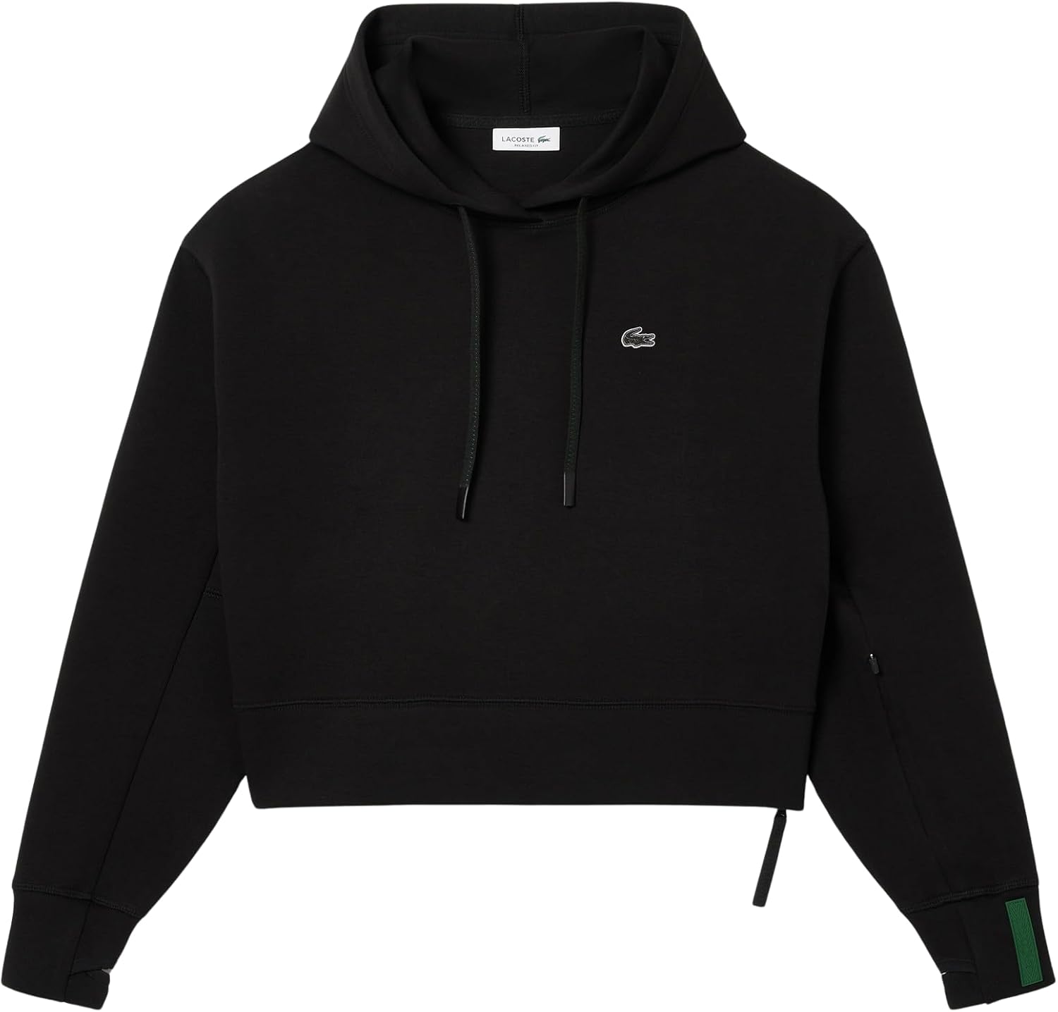 Lacoste womens Short Cut Cutton Hoodie - Image 5