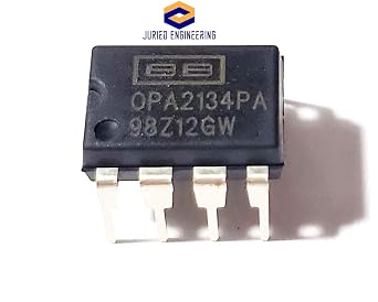 OPA2134PA OPA2134 SoundPlusTM Audio Operational Amplifier with Low Distortion, Low Noise and Precision Breadboard-Friendly IC DIP-8 (Pack of 2)