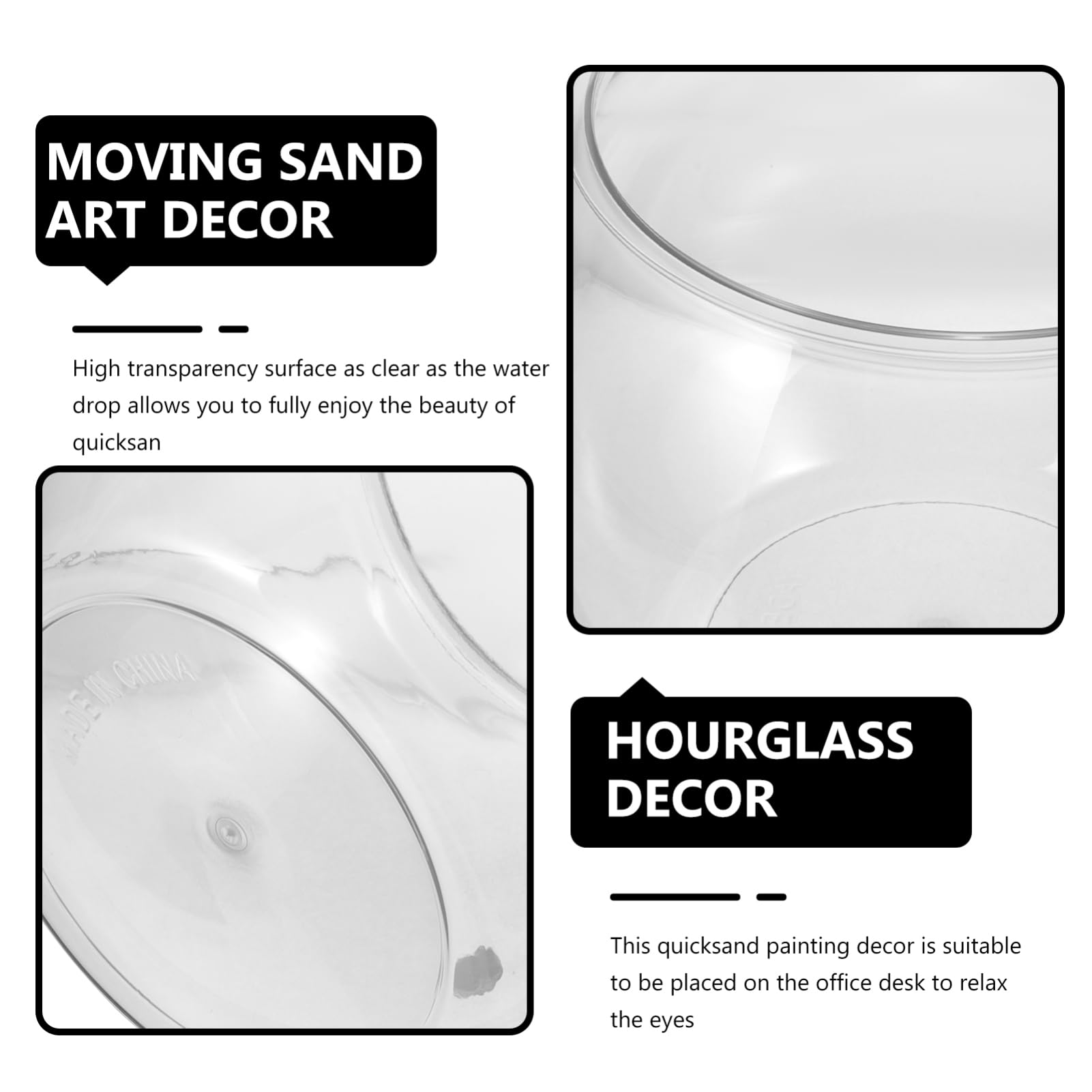 TOYANDONA Transparentes Fischglas aus Kunststoff Dekorativer Aquarienbehälter für Goldfische und Kleine Tiere Tischdeko für Wohnzimmer und Büro Hochwertiges Langlebiges Design für Pflanzen