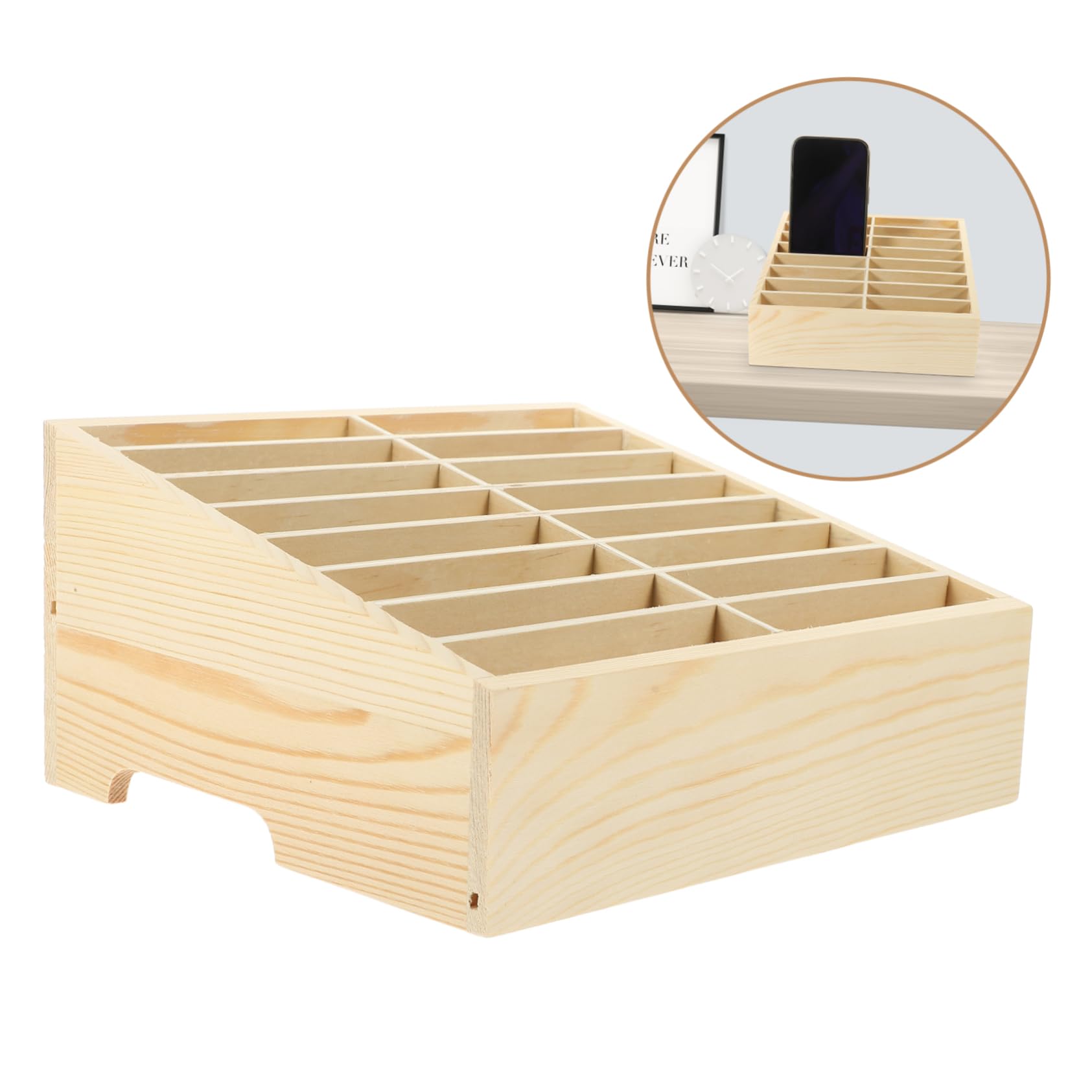 DOITOOL 3 Soportes Para Teléfono Móvil Caja De Almacenamiento Para Escritorio De Aula Organizador Ajustable Para Teléfono Móvil