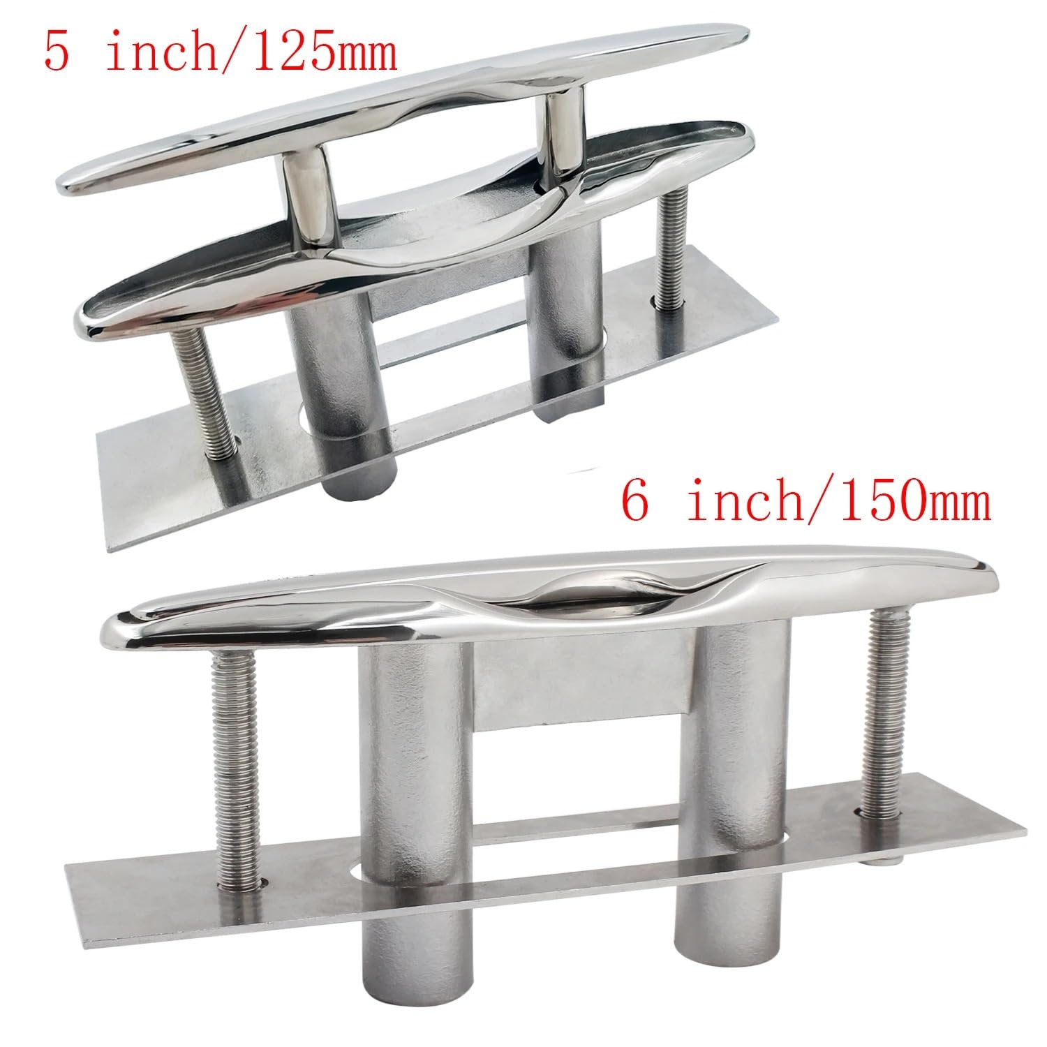 Tacchetto da 12,7 cm/15,2 cm per barca Pull Up Flush Mount Dock Marine Docking in acciaio inossidabile 316 Pop Up retrattile corda di ormeggio