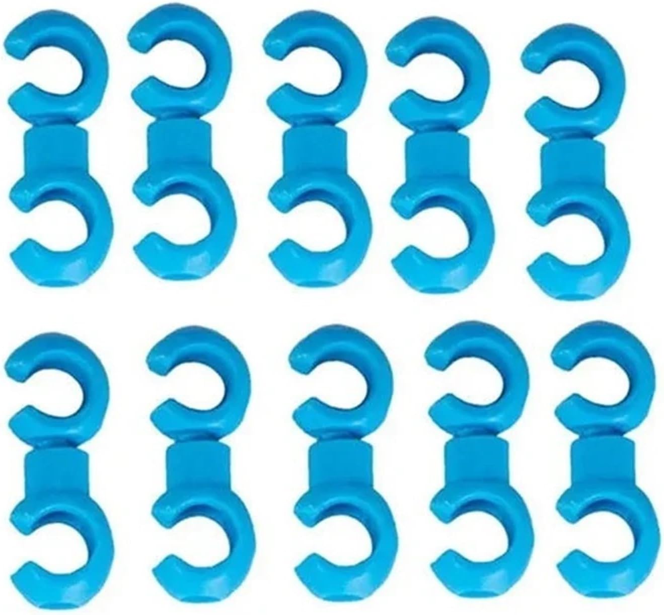 Mountain Bike Brake Cable Clips 100/200PCS Rotatable Bicycle Housing Fixing Holder Guide Buckle | Rotatable MTB cable clips for brake & shift lines. Durable plastic, fits 4.5-5.5mm tubes. 100 or 200 pack.(Red,100pcs)