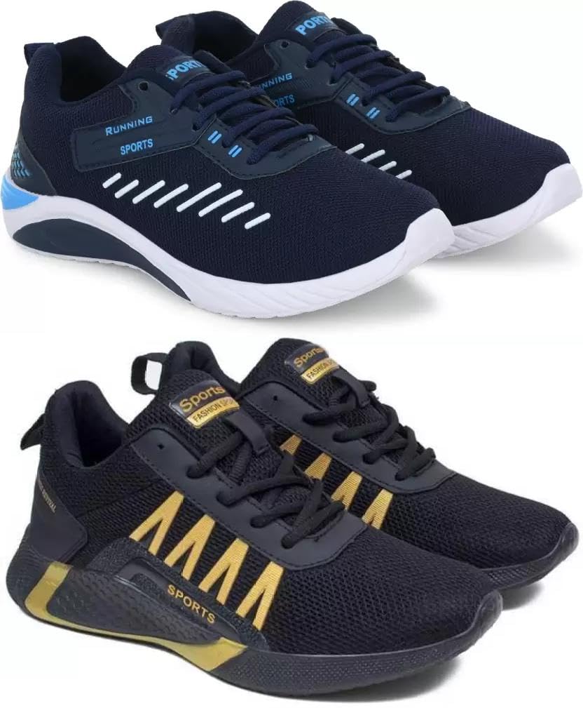 Men’s All-Day Comfort Sports Shoes – Running Shoes (Set of 2) Multi-image-9