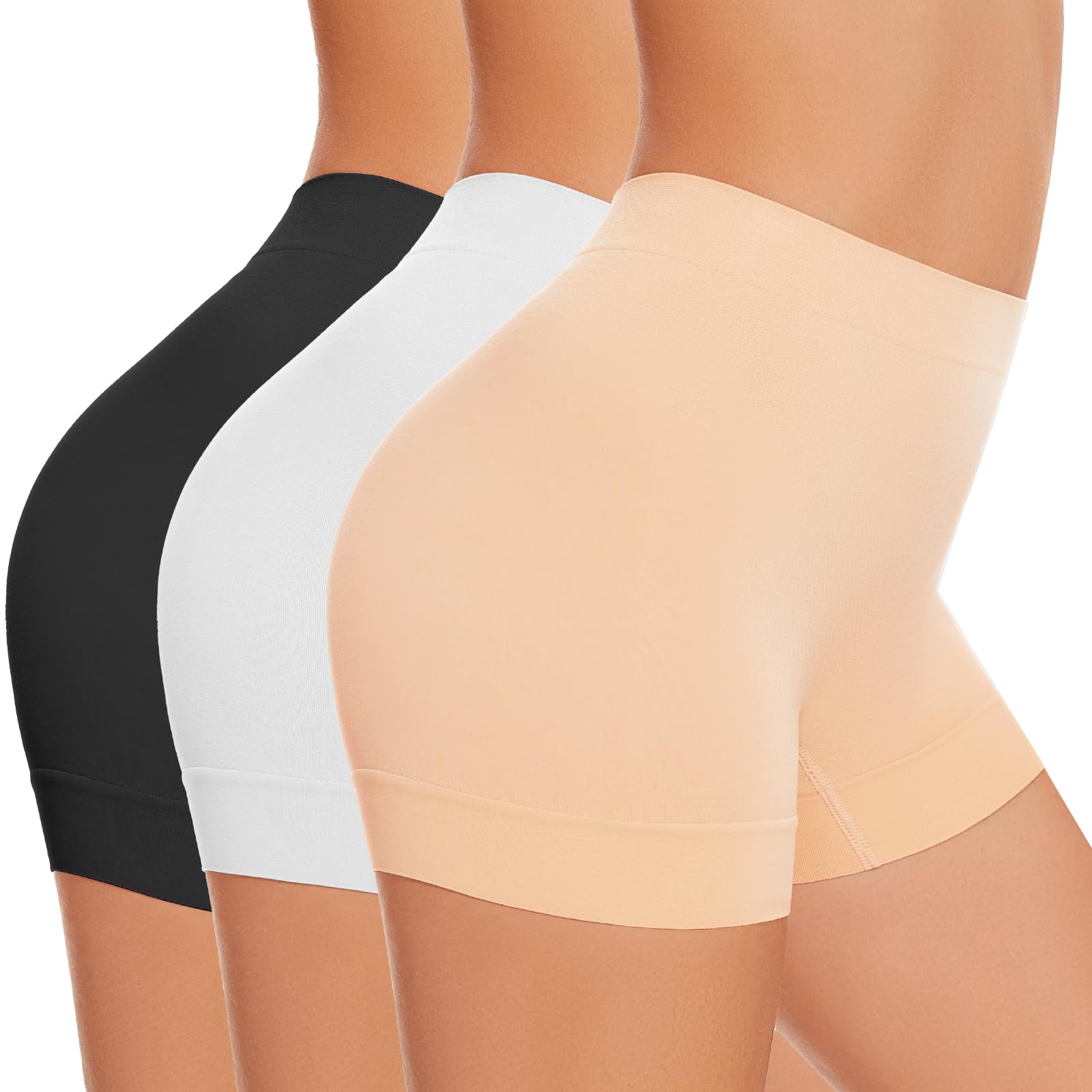 UUMIAER Slip Shorts for Women Under Dresses, Anti Chafing Shorts Boyshorts Panties Shapewear Yoga Biker Shorts