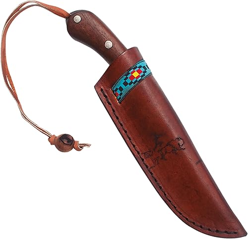 Miniatura 2 de Condor Tool & Knife Blue River Cuchillo de hoja fija - Hoja de acero de alto carbono 1095 con construcción de espiga completa - Mango de nogal con