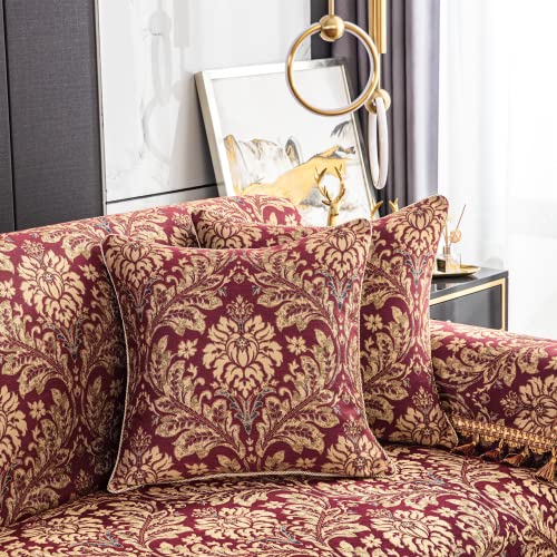 Loom-and-Mill-Luxury-Damask-Sofa-Covers-Elegant-Jacquard-Couch-Cover-Sofa-Throw-Cover-with-Tassels-for-2-3-Cushion-Couch-Sectional-Couch-Covers-Sofa-Slipcover-for-Dogs-Burgundy-red-71-X-118 Loom and Mill Luxury Damask Sofa Covers Elegant Jacquard Couch Cover Sofa Throw Cover with Tassels for 2 3 Cushion Couch Sectional Couch Covers Sofa Slipcover for Dogs Burgundy red 71 X 118
