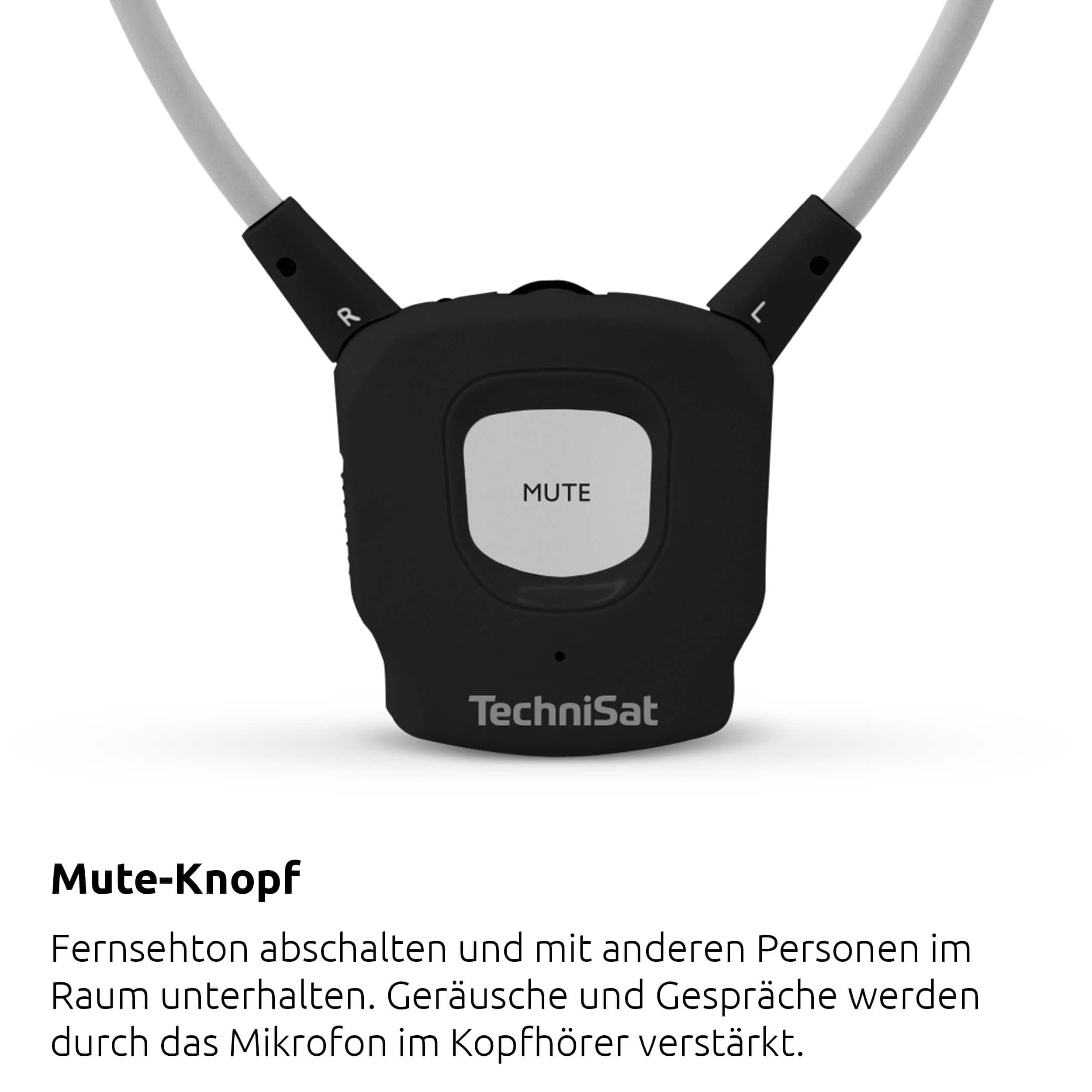 TechniSat STEREOMAN ISI 3 - kabelloser Stereo-Funkkopfhörer | für Fernseher und Musikanlagen mit Dockingstation, schwarz