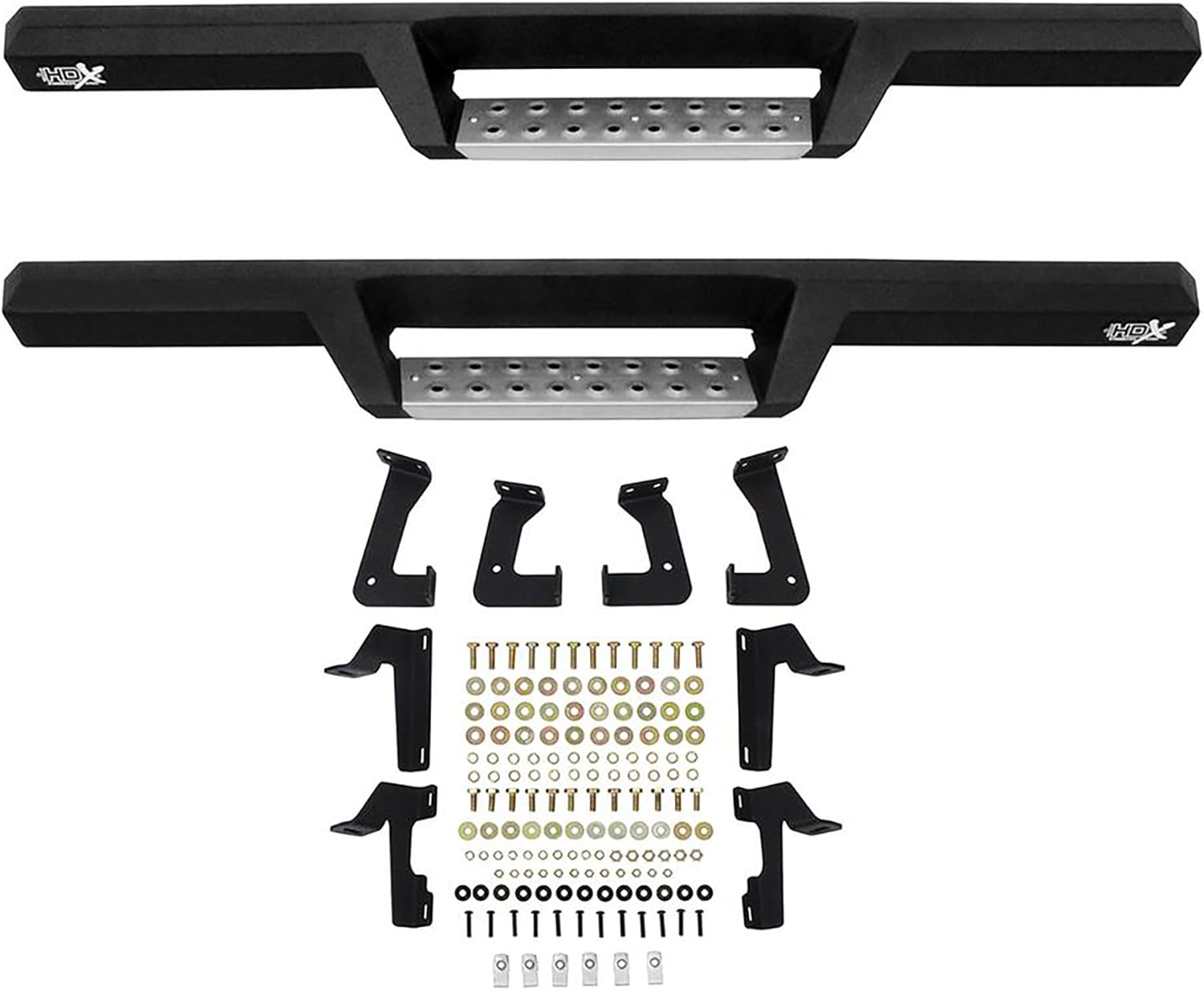 Westin 56-140552 HDX Drop Nerf Bars fits 2018-2025 Wrangler JL 2 Door Textured Black Pair