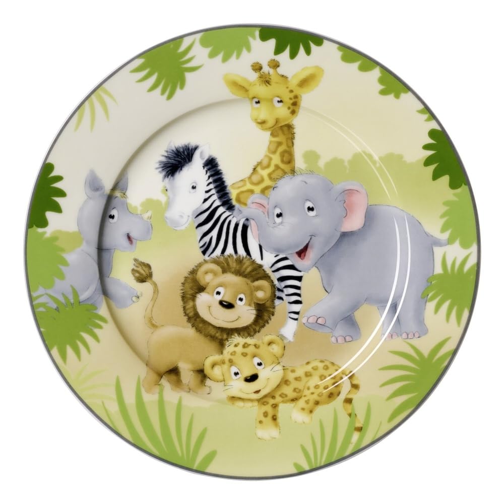 Ritzenhoff & Breker Vajilla infantil Afrikatiere variante: juego infantil de 3 piezas, en caja de regalo