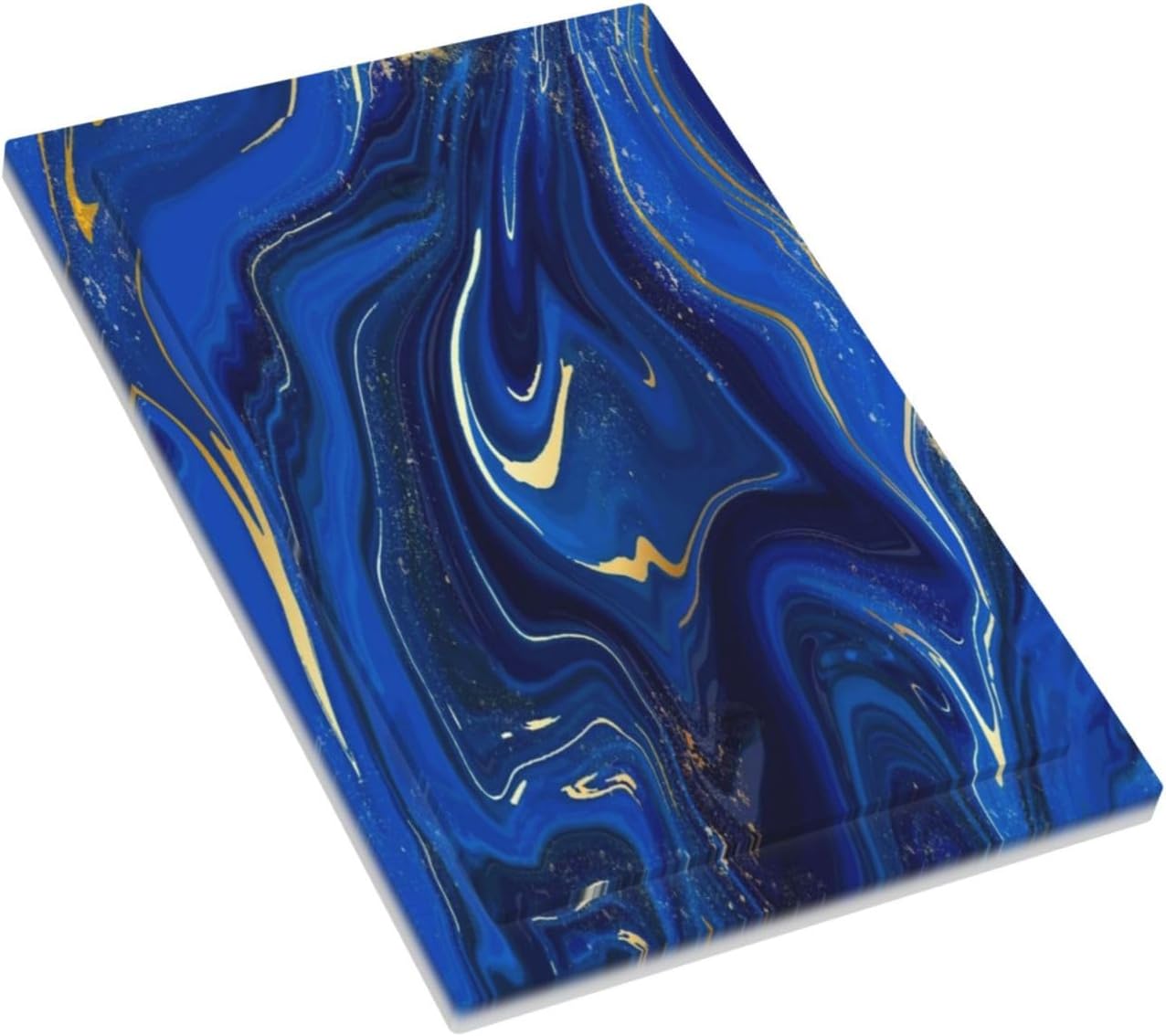 Outlet Covers Light Switch Cover Plate Blue Marble Abstract Gold Glitter Texture 1 Gang Blank Wall Plate Cover Decorative No Device Electrical Switchplate for Farmhouse Bathroom Bedroom Decor image 3