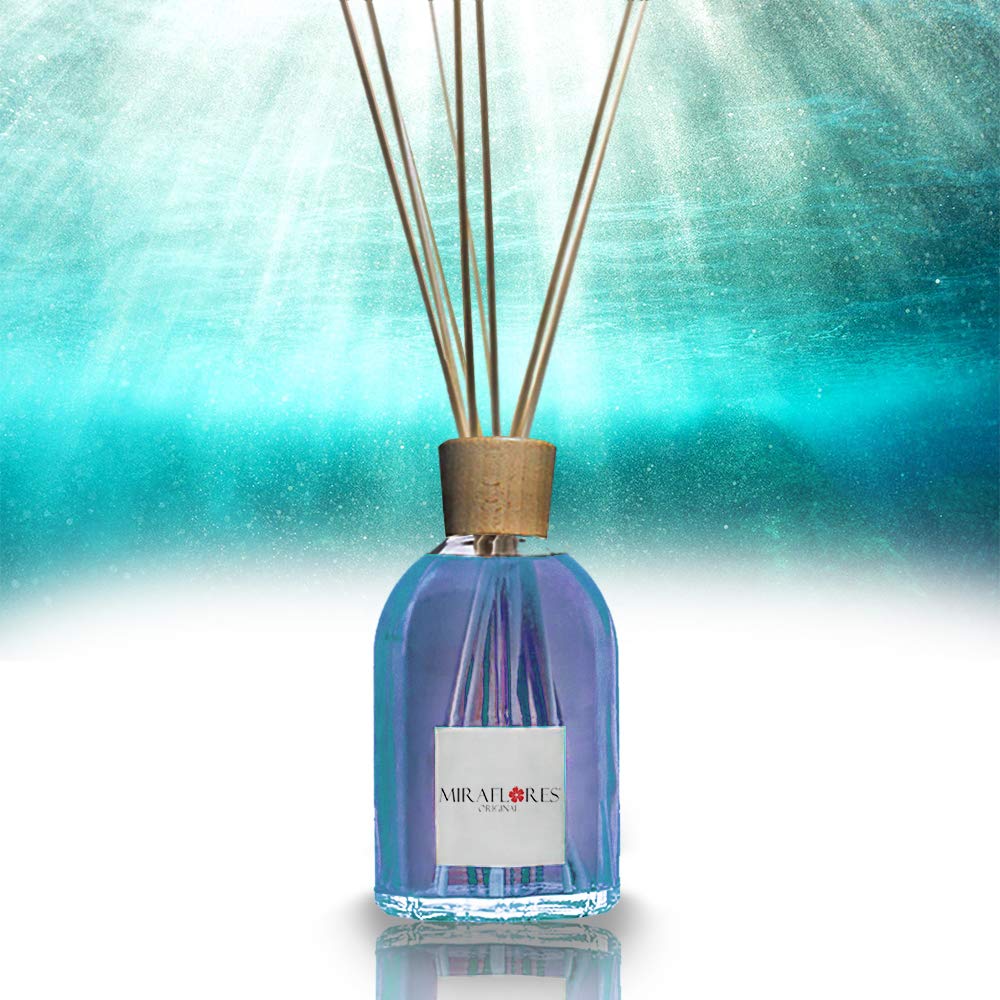 Diffuseur D'Essences Et Parfums Pour Environnement Cécile à Mousse Rose 100 Ml - Avec 9 Bâtons De Bambou - Parfum Et Huiles Essentielles Naturelles