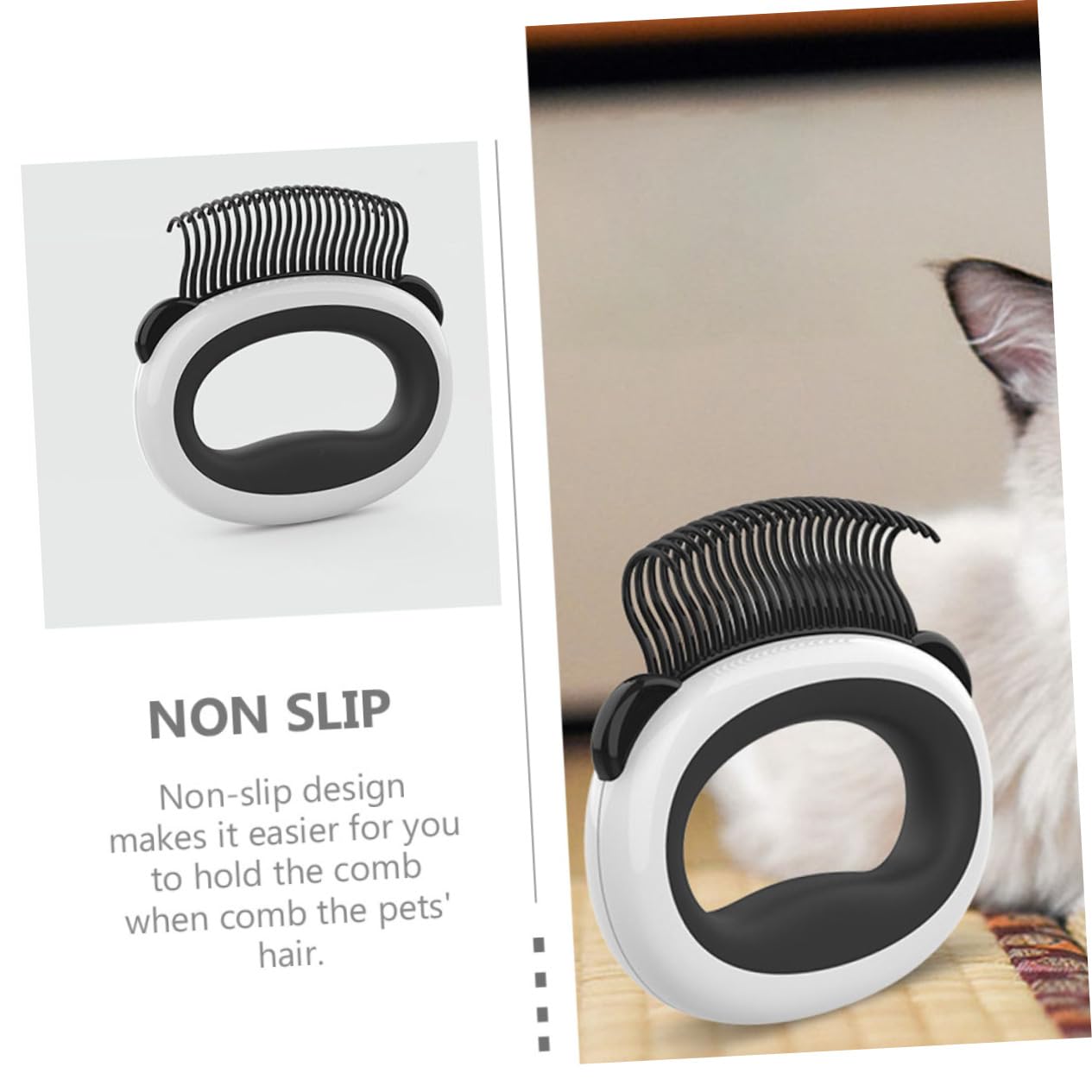 Toddmomy 5piezas Peine Para Gatos Adorable Cepillo De Cuidado Para Mascotas Diseño Antideslizante Para Eliminar Pelo Suelto y Enredos Para Establecer Vínculos Tu Mascota