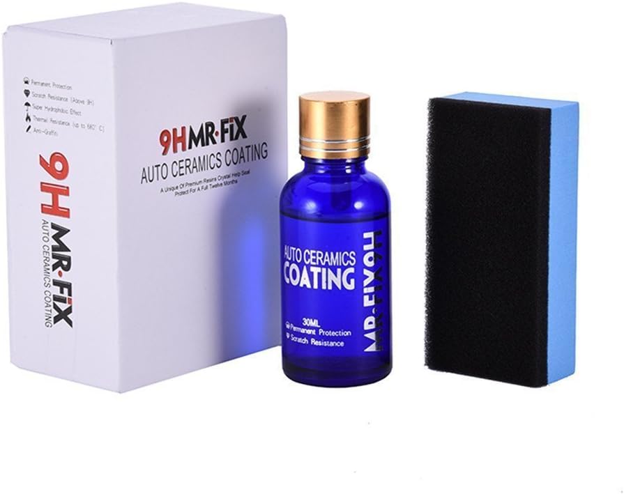High Gloss Ceramic Car Coating Kit, Malcam Scratch Resistance Exterior Care Paint(30ML)