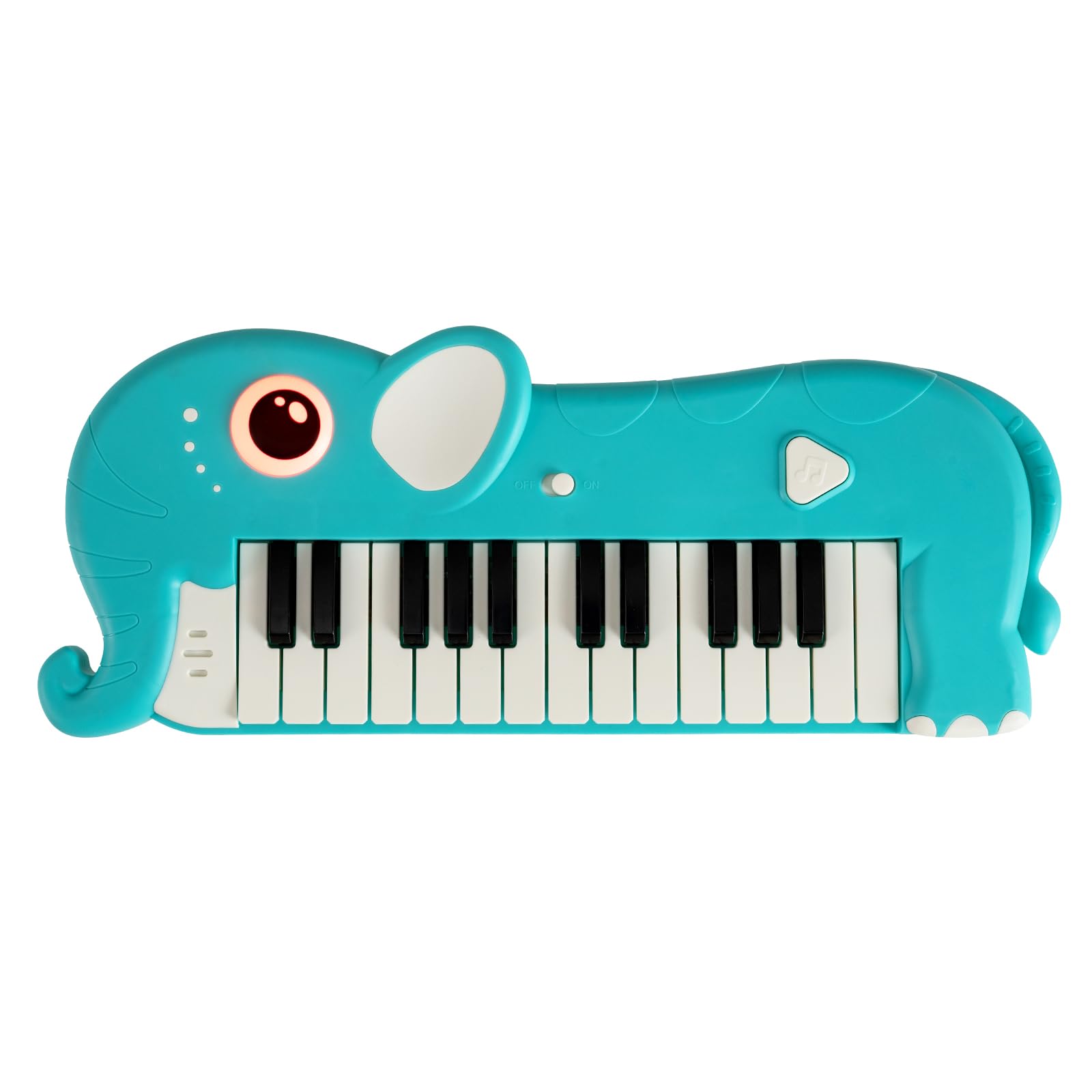 COSTWAY Kids Piano Keyboard, 25 Key Portable Digital Piano with Built-in Music & Light, Electronic Musical Instrument Toy for 3+ Years Old Boys Girls (Elephant)
