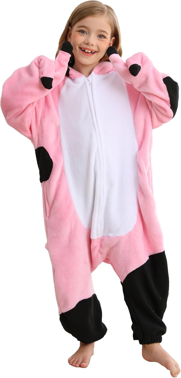 ATOZ ユニ 子供 動物 黒豚 ワンジー ハロウィン コスチューム パジャマ クリスマス コスプレ 寝間着 男の子 女の子