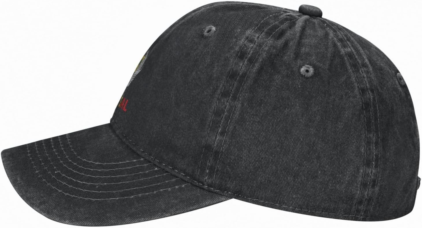 Baseball Cap Senegal National Emblem Washed Denim Hats for Men Women Adjustable Breathable Comfortable Casual Trucker Caps Dad Hat Golf Tennis Sports Headgear