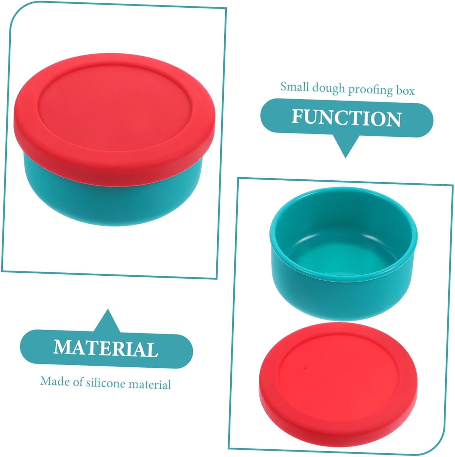 Container Lid Stackable Pizza Proofing Box for Easy Storage and Control for Bread and Pizza Baking