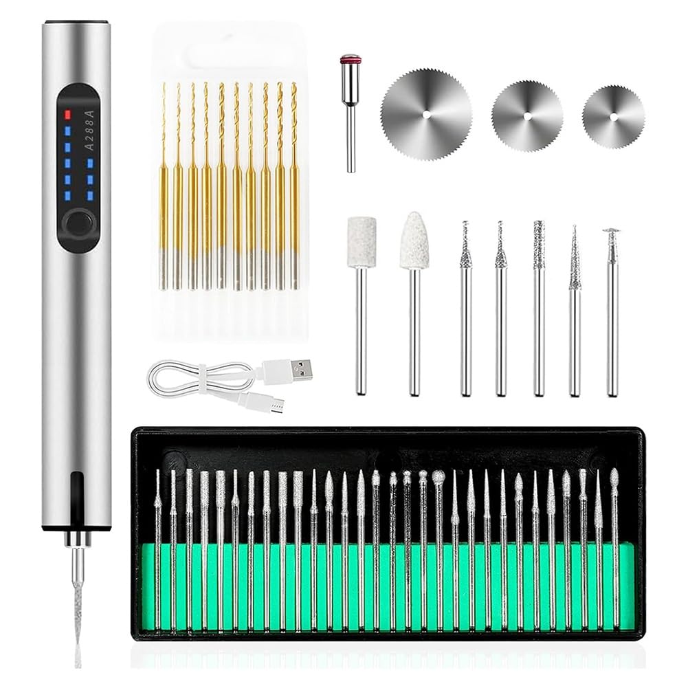Perceuse à main portable et stylo de gravure USB pour verre