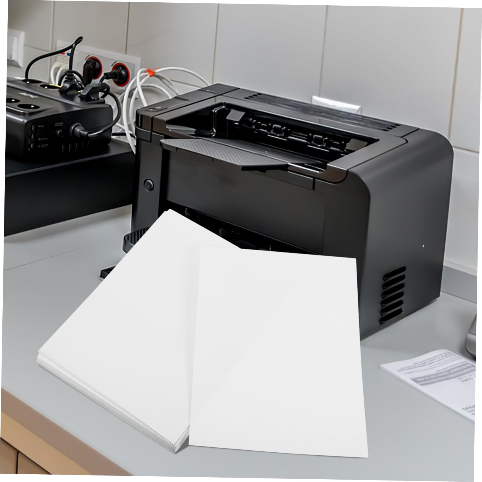 Etichette Adesive Opache A4 Bianche 100 Fogli, Autoadesive | Compatibili Stampanti Inkjet, Facili da Scrivere, Stampa senza Sbavature, Uso Multiplo per Craft e Segnaletica