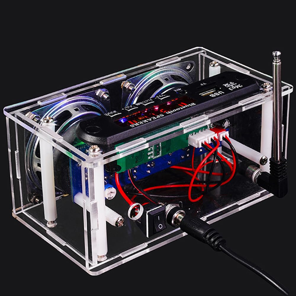 Tiardey DIY Electronic Soldering Kit Radio FM Bluetooth Speaker Kit With Sound Control Indicator Light Electronic Kit For School Electronics Training - Image 4