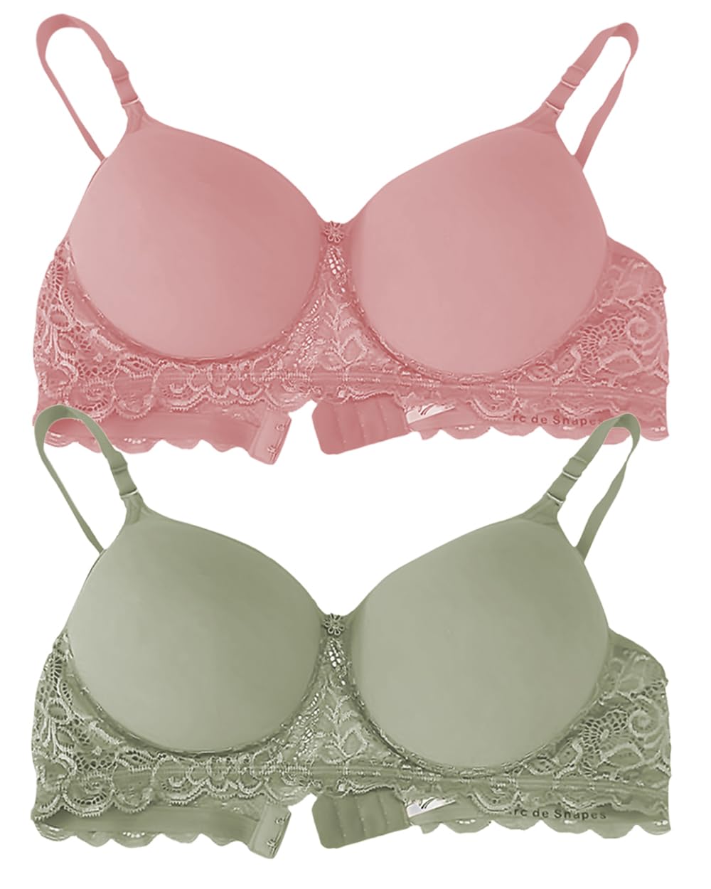 raha s.g Lightly Padded Full Coverage Solid Everday T-Shirts Non-Wired Seamless Multicolor Combo Pack of 2-3 Bra for Girls & Working Ladies for Woman-picture-13