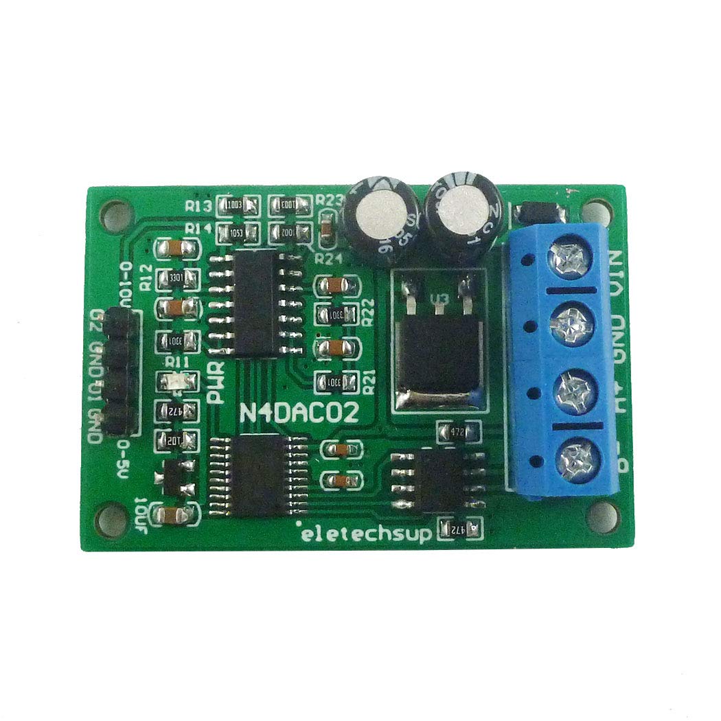 DC 12V 2CH DAC Module 0-5V 0-10V PWM to Voltage Analog Converter