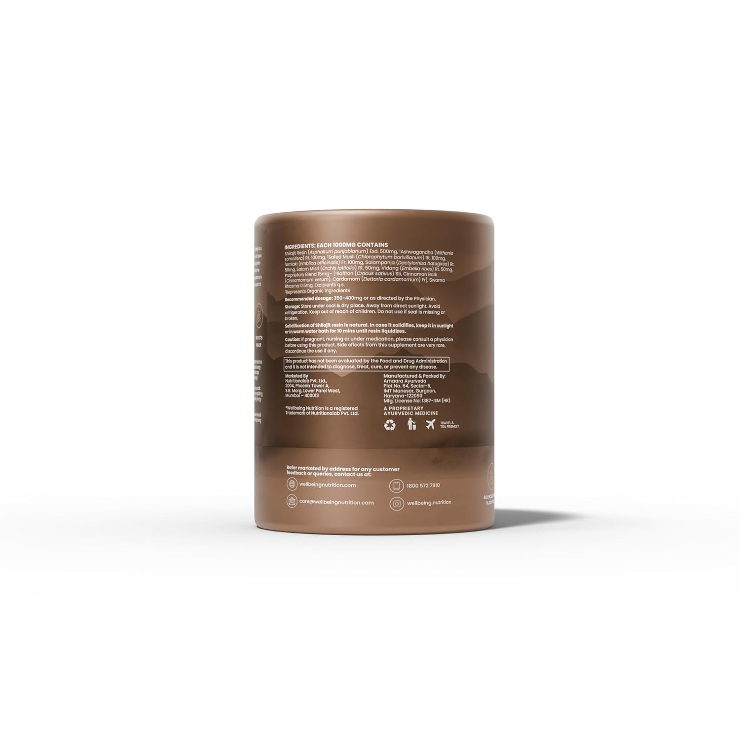 Wellbeing Nutrition Pure Himalayan Shilajit Gold Resin for Strength,Stamina,Performance,Stress Relief & Vitality|Ashwag&ha,Safed Museli & Swarna Bhasma (24K Gold Leaf)|Lab Tested - 20 grams Wellbeing Nutrition Pure Himalayan Shilajit Gold Resin for Strength,Stamina,Performance,Stress Relief & Vitality|Ashwag&ha,Safed Museli & Swarna Bhasma (24K Gold Leaf)|Lab Tested - 20 grams