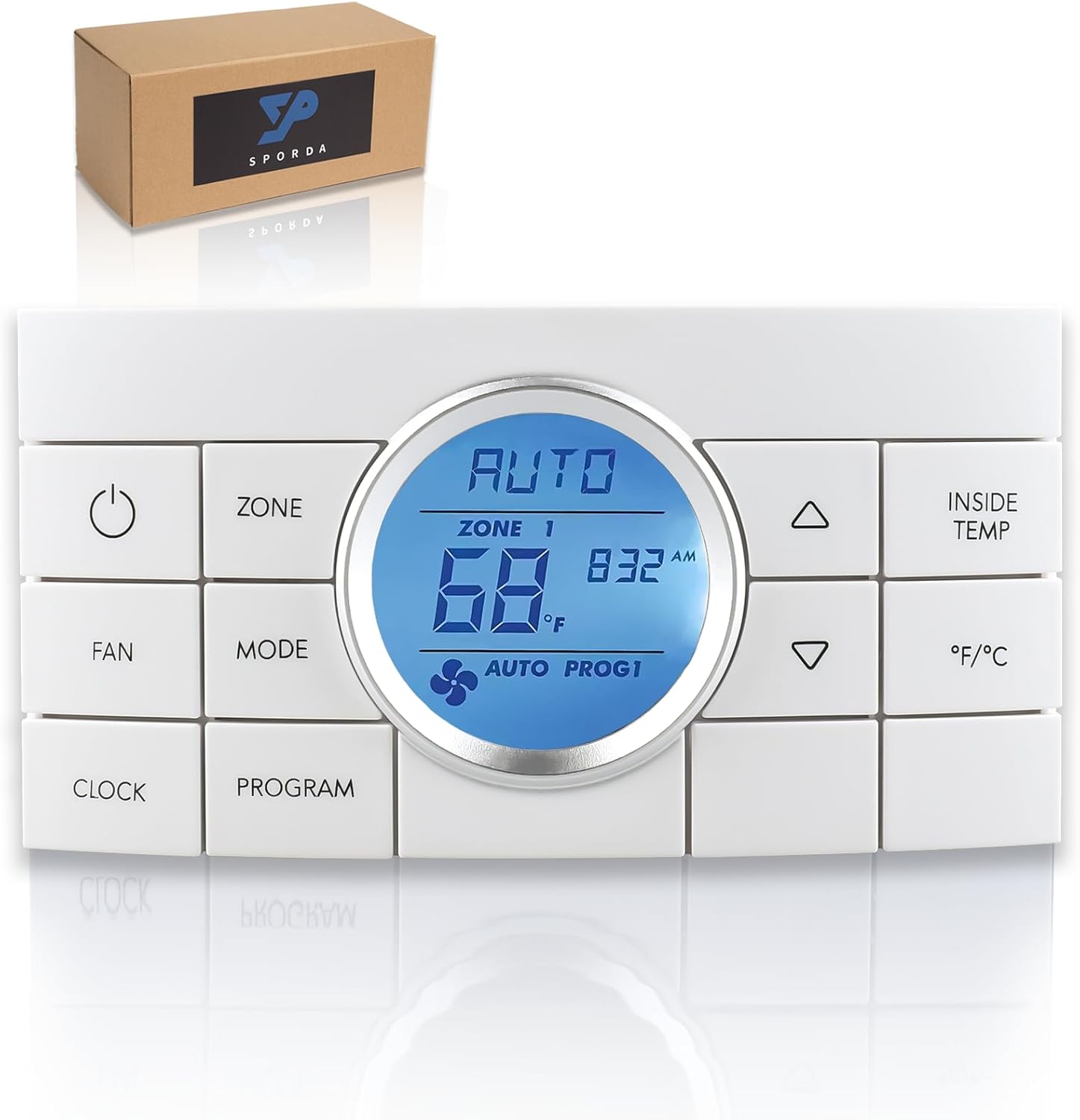 3314082.011 RV Thermostat Multi-Zone Comfort Control Centre, 2 Thermostat 10 Buttons, Compatible for Dometic Air Conditoner Series 579,595,600,6308,520,6218xx,457915 and More